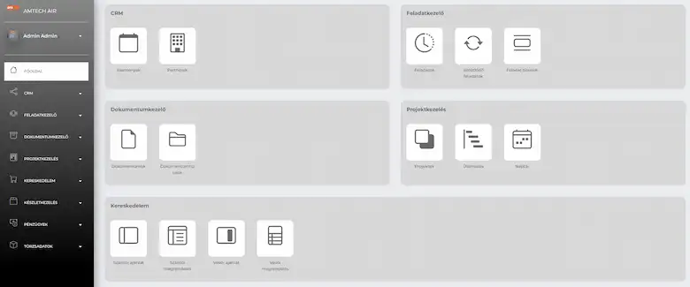 AMTECH AIR CRM Dashboard